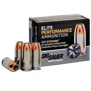 SIG SAUER Elite Performance 45 ACP Handgun Ammunition 20 Round Box