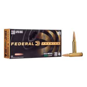 Federal Premium Gold Medal Sierra MatchKing 338 Lapua Magnum Rifle Ammunition 20 Round Box