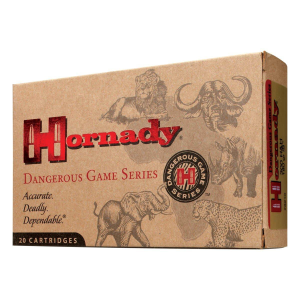 Hornady Dangerous Game Series DGS 375 H&H Magnum Rifle Ammunition 20 Round Box