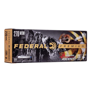 Federal Terminal Ascent 270 WSM Rifle Ammunition 20 Round Box
