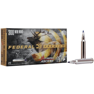 Federal Premium Terminal Ascent 300 Winchester Magnum Rifle Ammunition 20 Round Box