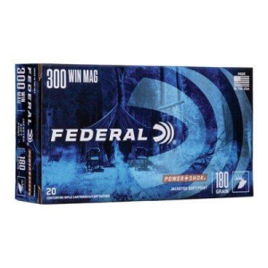 Federal Power Shok 300 Winchester Magnum Rifle Ammunition 20 Round Box