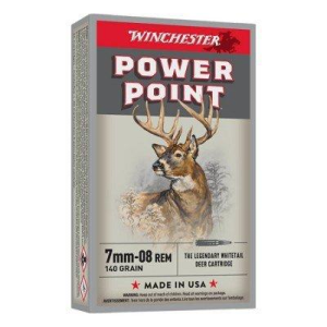 Winchester Super-X Power-Point 7mm-08 Remington Rifle Ammunition 20 Round Box