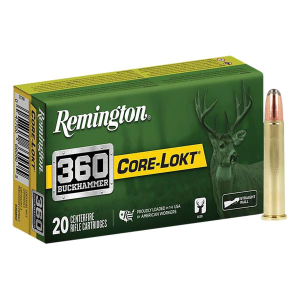 Remington Core-Lokt Soft Point 360 Buckhammer Rifle Ammunition 20 Round Box