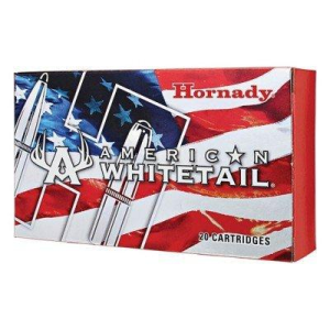 Hornady American White Tail Interlock 25-06 Remington Rifle Ammunition 20 Round Box