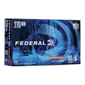 Federal Power Shok 270 Winchester Rifle Ammunition 20 Round Box