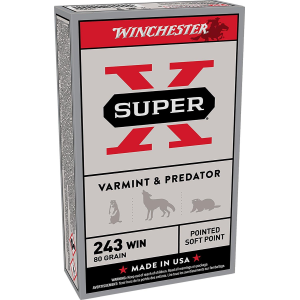 Winchester Super-X 243 Winchester Rifle Ammunition 20 Round Box