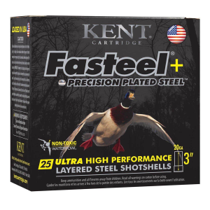 Kent Cartridge Fasteel + Waterfowl 20 Gauge Shotshells 25 Round Box