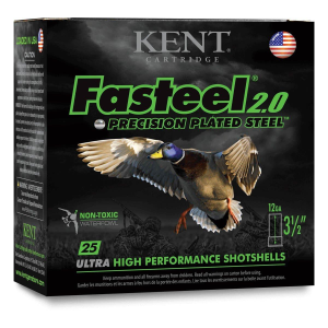 Kent Cartridge Fasteel 2.0 Waterfowl Non-Toxic 12 Gauge Shotshells 25 Round Box