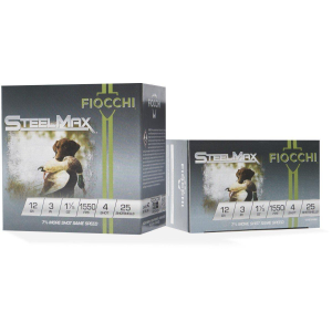 Fiocchi Scheels Exclusive Steel Max 12 Gauge Shotshells 25 Round Box