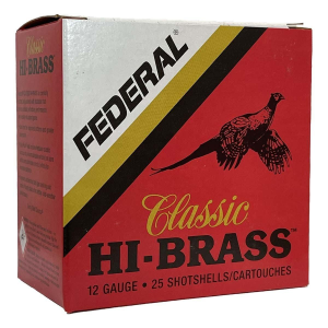 Federal Scheels Exclusive HI-BRASS Retro Upland 12 Gauge Shotshells 25 Round Box