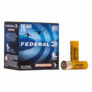 Federal Speed Shok Steel 20 Gauge Shotshells 25 Round Box