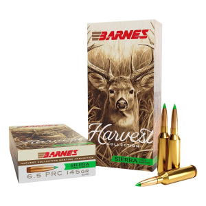 Barnes Harvest Collection Sierra Tipped GameKing 6.5 PRC Rifle Ammunition 20 Round Box