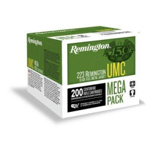 Remington UMC Mega Pack 223 Remington Rifle Ammunition 200 Round Box