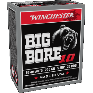 Winchester Big Bore 10mm Auto Handgun Ammunition 20 Round Box