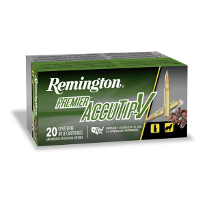 Remington Premier AccuTip-V 223 Remington Rifle Ammunition 20 Round Box