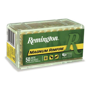 Remington Magnum Rimfire 22 Winchester Magnum Rimfire (WMR) Rimfire Ammunition 50 Round Box
