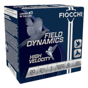 Fiocchi Field Dynamics High Velocity 12 Gauge Shotshells 25 Round Box