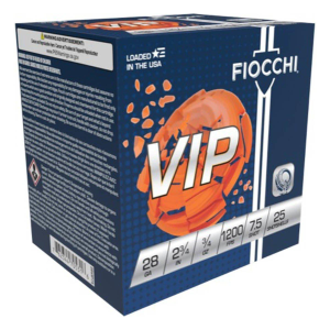 Fiocchi VIP Gauge Shotshells 28 Gauge Shotshells 25 Round Box