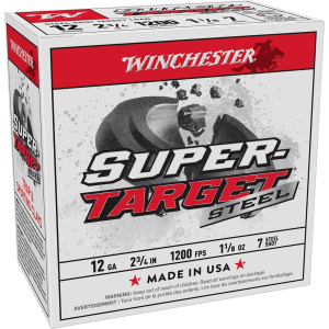 Winchester Super Target Steel 12 Gauge Shotshells 25 Round Box