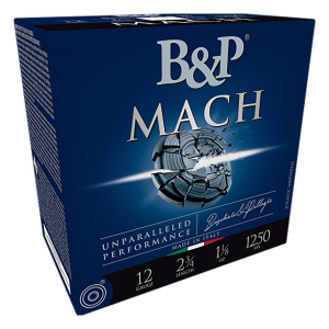 B&P MACH Target 12 Gauge Shotshells 25 Round Box