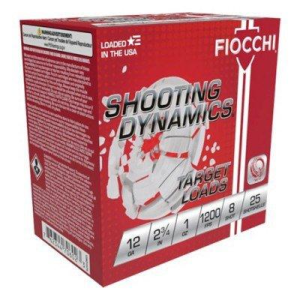 Fiocchi Dynamics Target Loads 12 Gauge Shotshells 25 Round Box