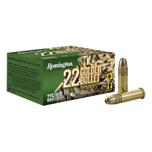 Remington Golden Bullet 225 Round Box 22 Long Rifle Rimfire Ammunition 225 ct.