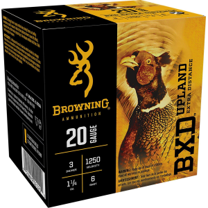 Browning Ammunition BXD Upland 20 Gauge Shotshells 25 Round Box