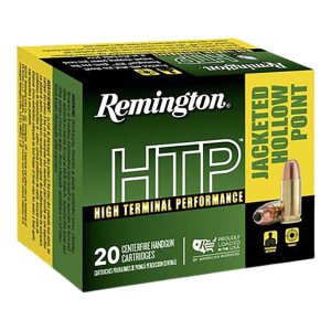 Remington HTP JHP 380 ACP Handgun Ammunition 20 Round Box