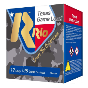 Rio Ammo Rio Ammunition Texas Game Load 12 Gauge Shotshells 25 Round Box