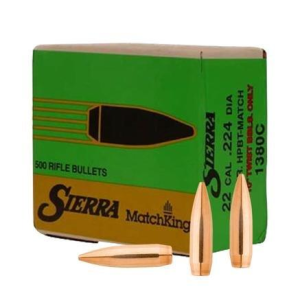 Sierra MatchKing 22 Caliber Rifle Bullets