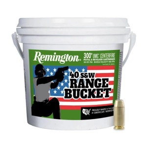 Remington UMC Range Bucket 40 S&W Handgun Ammunition 300 Round Box