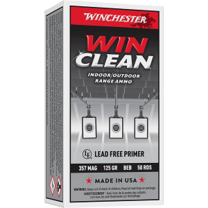Winchester Super-X Winclean Target 357 Magnum Handgun Ammunition 50 Round Box