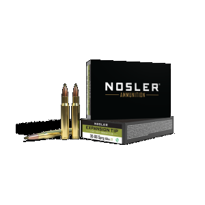Nosler Expansion Tip 30-06 Springfield Rifle Ammunition 20 Round Box