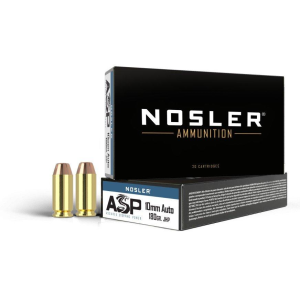 Nosler JHP ASP Handgun 10mm Auto Handgun Ammunition 50 Round Box