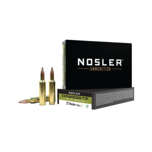 Nosler Expansion Tip Lead Free 22 Nosler Rifle Ammunition 20 Round Box