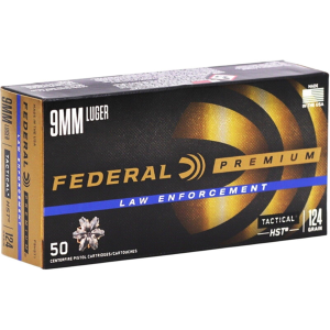 Federal Premium Law Enforcement HST 9mm Handgun Ammunition 50 Round Box