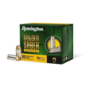 Remington Golden Saber Defense 45 ACP Handgun Ammunition 20 Round Box