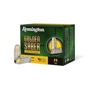Remington Golden Saber Defense 45 ACP Handgun Ammunition 20 Round Box
