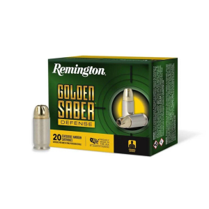 Remington Golden Saber Defense 380 ACP Handgun Ammunition 20 Round Box