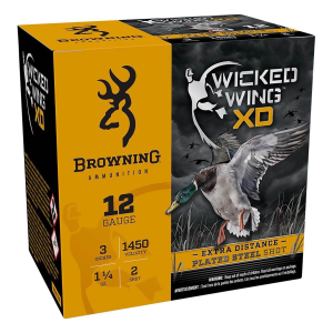 Browning Ammunition Browning Wicked Wing XD Waterfowl Shotshells 12 Gauge Shotshells 25 Round Box