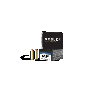 Nosler JHP ASP 44 Remington Magnum Handgun Ammunition 20 Round Box