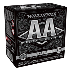 Winchester AA Diamond Grade Elite Competition Target Load 12 Gauge Shotshells 25 Round Box