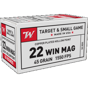 Winchester Dynapoint Target & Small Game 22 Winchester Magnum Rimfire (WMR) Rimfire Ammunition 50 Round Box
