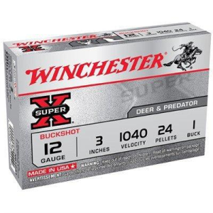 Winchester Super-X Deer & Predator 12 Gauge Shotshells 5 Round Box