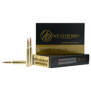 Weatherby Select Plus Sierra Game King 280 Ackley Improved Rifle Ammunition 20 Round Box