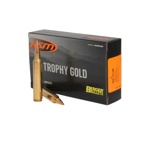 HSM Berger VLD Trophy Gold 300 Remington Ultra Magnum Rifle Ammunition 20 Round Box