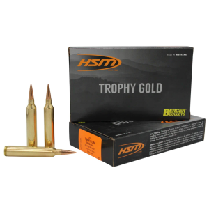 HSM Trophy Gold Berger Hunting VLD 7mm Remington Ultra Magnum Rifle Ammunition 20 Round Box
