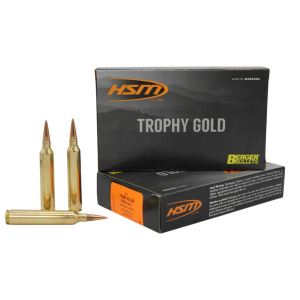 HSM Trophy Gold Berger Hunting VLD 7mm Remington Ultra Magnum Rifle Ammunition 20 Round Box