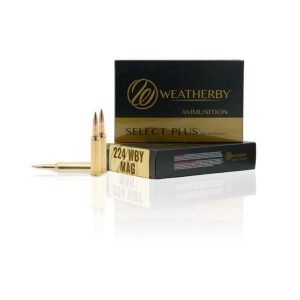 Weatherby Select Plus Berger FBT 224 Weatherby Magnum Rifle Ammunition 20 Round Box